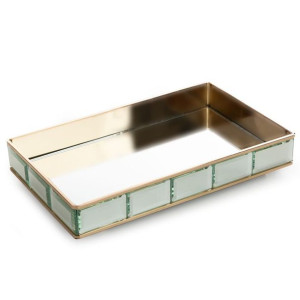 Ceramika 31x19x5 Cm Złoty