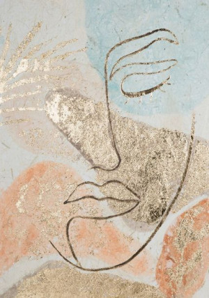Obraz 399a 50 X 70 Cm Beżowy