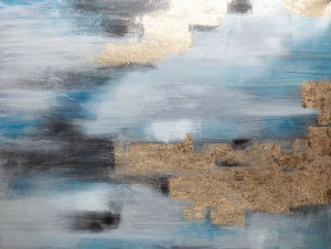 Obraz 421 90 X 120 Cm Złoty