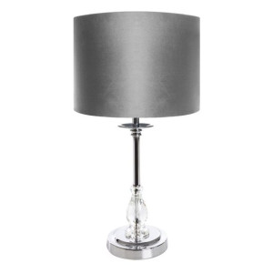 Lampa Dekoracyjna Monik (02) (fi) 30x53 Cm Srebrny
