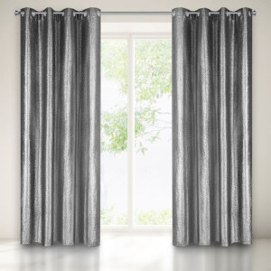 Zasłona Gotowa Glossy 140x250 Cm Czarny