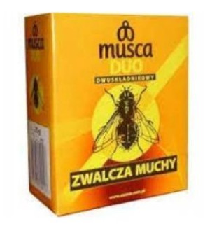 MUSCA DUO oprysk pułapka na MUCHY do stajni obory kurnika 25g
