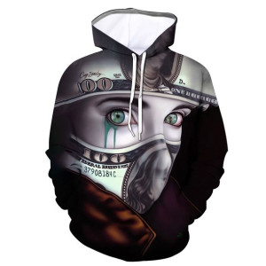 Bluza Męska Młodzieżowa Z Kapturem I Efektem 3d Anime 6xl