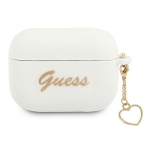 Etui Guess GUAPLSCHSH Apple AirPods Pro biały/white Silicone Charm Heart Co