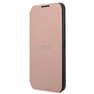 Etui Guess GUBKS22MPSASBPI Samsung Galaxy S22+ Plus różowy/pink book Saffia