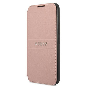 Etui Guess GUBKS22SPSASBPI Samsung Galaxy S22 różowy/pink book Saffiano Str
