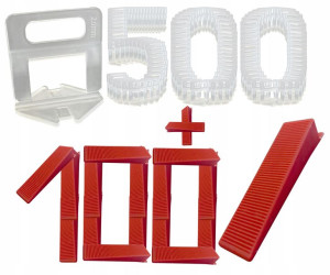 500 Klipsów 100klin Zestaw Poziomowania Płytek 2.0