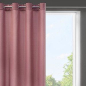 Zasłona Gotowa Rita 140x175 Cm Ciemnoróżowy