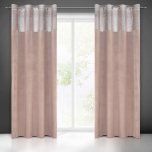 Zasłona Gotowa Peri 140x250 Cm Pudrowy Róż