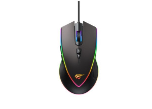 Mysz gamingowa Havit MS1017 RGB 800-6400 DPI (czarny&ochre)