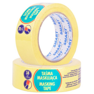 Smart Taśma Maskująca Malarska Żółta 38mm X 50m 1szt/opak