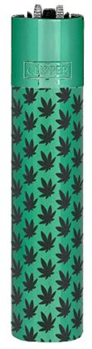 Zapalniczka metalowa Clipper Metal wzór MINI LEAVES