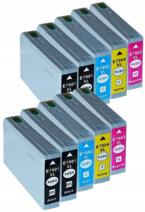 Tusze Do Drukarki Epson T7901-7904 WF 5110 5190 DW