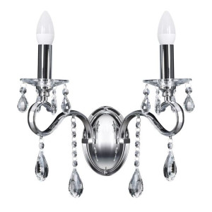 Lampa Nina (02) 33x18x38 Cm Chrom