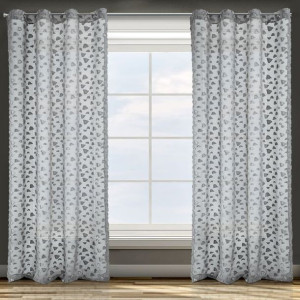 Zasłona Gotowa D91 Bindy 140x250 Cm Stalowy