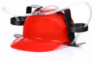 Imprezowy Kask Piwny - Czerwony