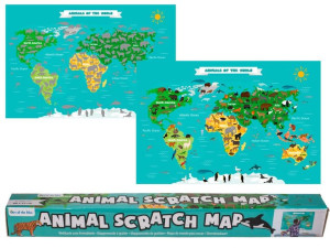 Mapa Zdrapka Dla Dzieci - Świat Zwierząt