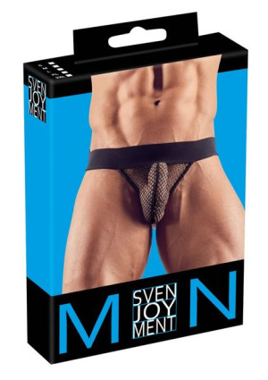Męskie majtki siateczka czarne M