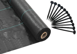 Mocna Mata Antychwastowa Agrowłóknina Ogrodowa 1,1x50m + 50 Kotew 90g