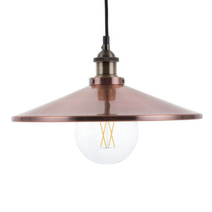 Lampa wisząca metalowa miedziana PELLY