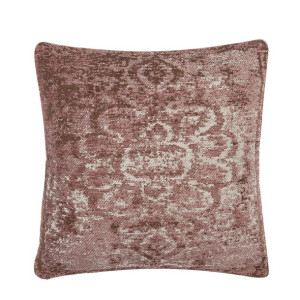 Żakardowa poduszka dekoracyjna orientalny wzór 45 x 45 cm różowa VAKAYAR