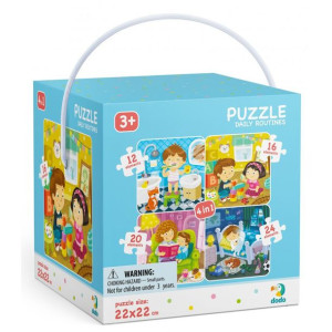 Puzzle 4w1 Mój dzień 300130 DODO