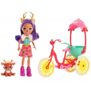 EnchanTimals na rowerze Lalka Danessa Deer i Jelonek Sprint GJX30