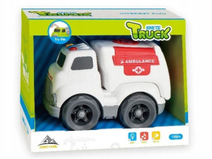 Auto Ambulans dla malucha światło, dźwięk w pudełku 111278