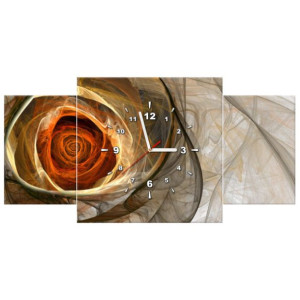ZEGAR  Świetlista róża 80x40