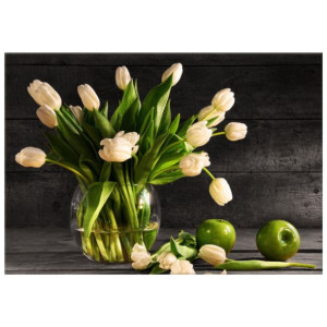 OBRAZ DRUKOWANY  Kremowe tulipany 100x70