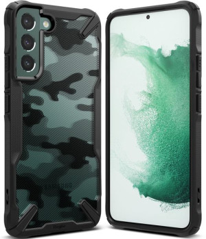 Etui Ringke Fusion-X Design Samsung Galaxy S22+ Plus Camo (Moro) Black