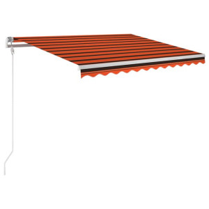 Automatycznie zwijana markiza, LED i czujnik wiatru, 300x250 cm