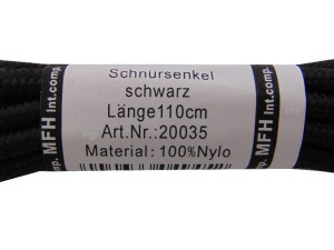 Sznurówki 110 Cm Czarne