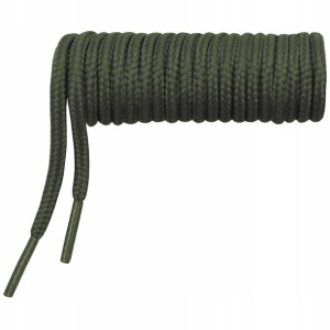 SZNURÓWKI 160 cm oliwkowe