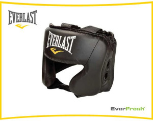 Everlast Kask Bokserski Ochroną Policzków Black