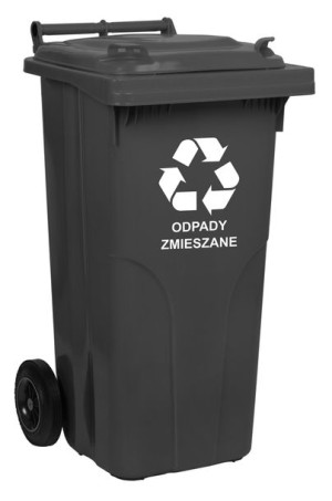 Kosz Śmietnik Pojemnik Na Śmieci 120l Odpady Kosze