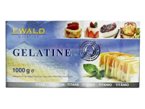 Żelatyna w LISTKACH 1kg EWALD 200szt/l MEGA