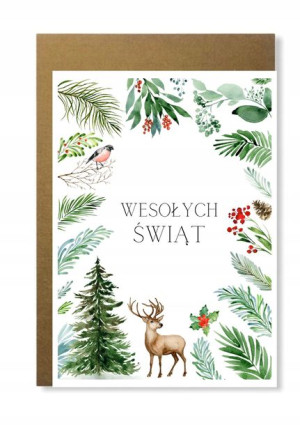 Kartka świąteczna na święta firmowa biznesowa