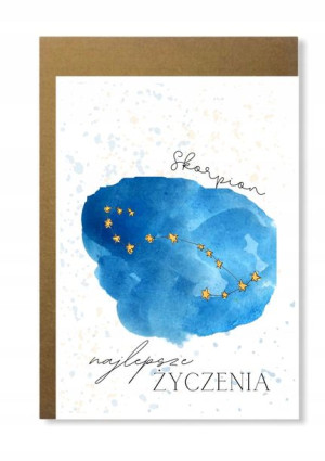 Kartka horoskop znak zodiaku skorpion na prezent