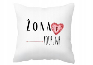 Poszewka na poduszkę dla niej żona idealna ślub