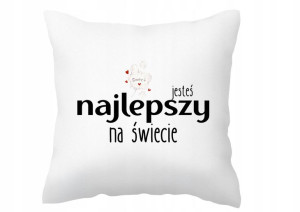 Poszewka dla mężczyzny z napisem na prezent