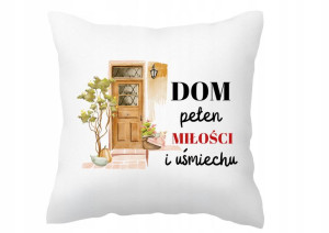 Poszewka na parapetówkę do nowego domu na prezent