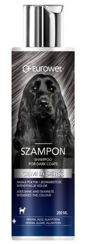 Eurowet Szampon do ciemnej sierści 200ml