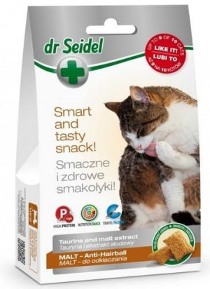 Dr Seidel Smakołyki dla kotów malt - odkłaczanie  50g