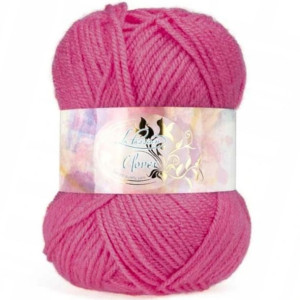 Włóczka Clover akryl 50g 032 Amarantowy
