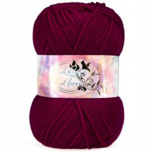 Włóczka Clover akryl 50g 037 Bordowy