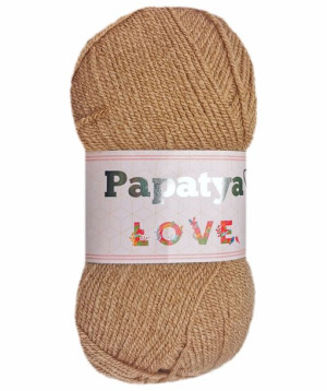 Włóczka PAPATYA Love Kamgarn kolor J. Brązowy 9170