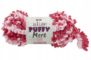 Włóczka Alize Puffy More dwukolorowa nr 6274
