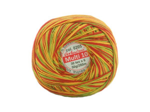 Kordonek MULTI 10 Ariadna WIELOKOLOROWY kolor 205