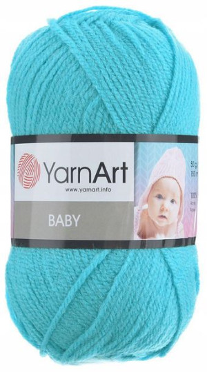 Włóczka YarnArt Baby kolor TURKUSOWY 552